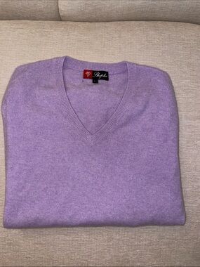 Shephe Lavender V-Neck Men's Large Sweater